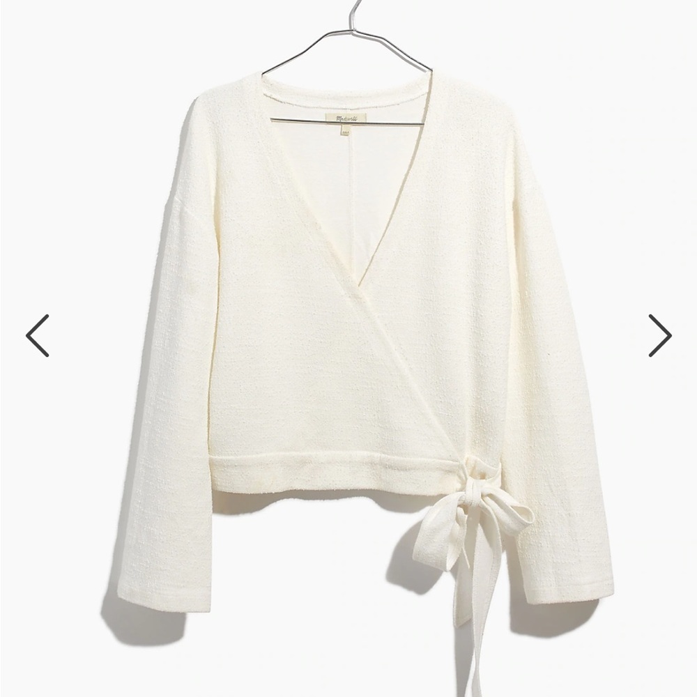 Madewell Texture & Thread Wrap Top